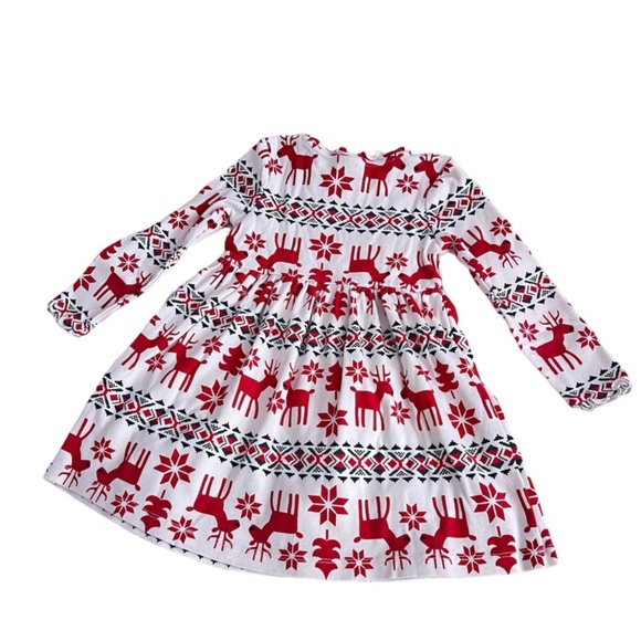 Hanna Andersson Dear Deer Holiday Dress - Picture 1 of 2